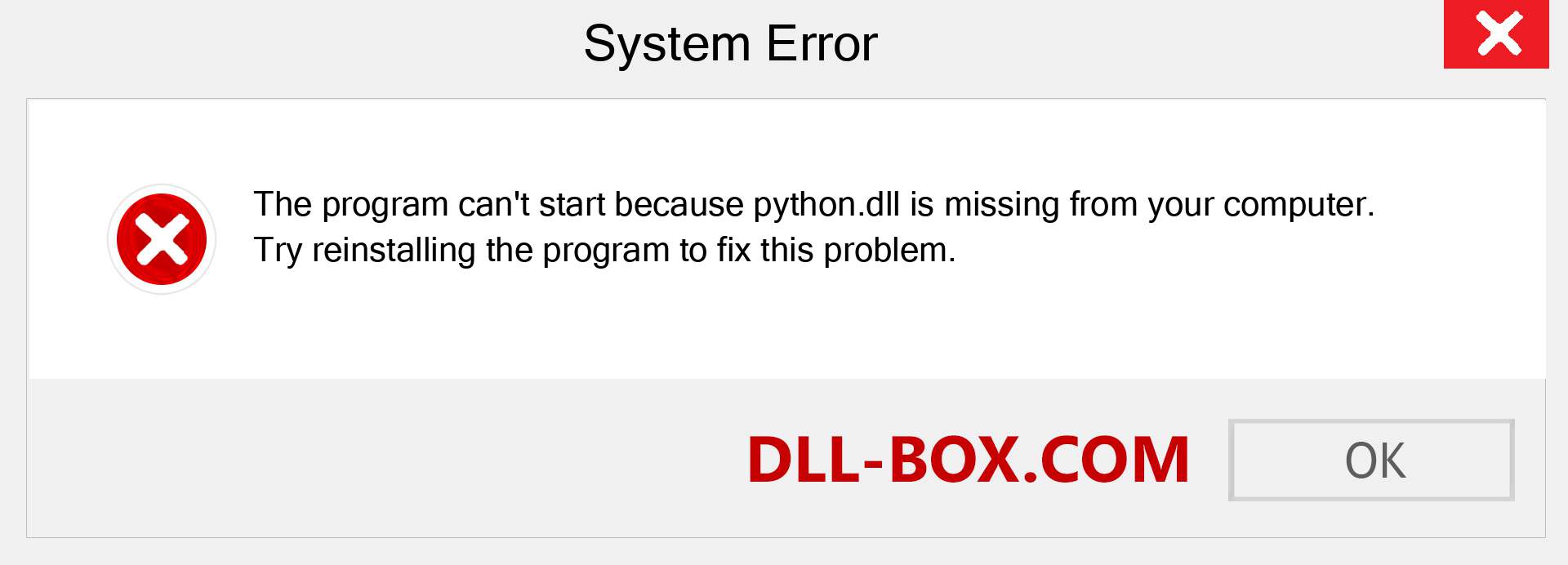  python.dll file is missing?. Download for Windows 7, 8, 10 - Fix  python dll Missing Error on Windows, photos, images